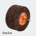 SurfSaviour Flap Wheel Mix Wheel Interleaved 6mm Steel Shaft - 80 Grit - 10 Pack (100x50x6mm)