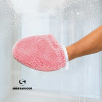 SurfSaviour Chemical-Free Cleaning Microfiber Glove with 5-Corner Pads. Includes One Glove and 5 Pads