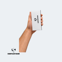 Image of surfsaviour chemical-free cleaning hand-pad in use
