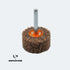 ⁠SurfSaviour Fleece Flap Wheel. With 6mm Steel Shaft. 40x20x6mm. 3M CP Fine. Pack of 10