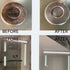 surfsaviour chemical-free stainless steel and glass cleaning before and after pictures