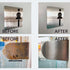 surfsaviour chemical-free stainless steel cleaning before and after pictures of various panels