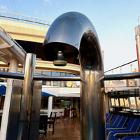 surfsaviour chemical-free stainless steel cleaning has cleaned a ship's outdoor pool shower head