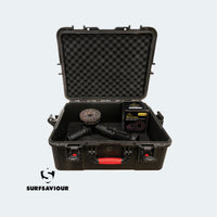 SurfSaviour Pro+ Brushless Angle Grinder 125m 110V Kit. Includes 5 Pack SurfSaviour Revive Discs. Packed in IP67 Protective Case.